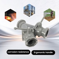 Zweiwege Verteiler mit Kugelabsperrventil 2 Zoll Feuerwehr Kugelhahn