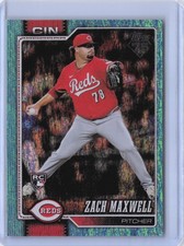 Zach Maxwell 2026 Topps #143 Aqua Holo Foil Rookie Cincinnati Reds