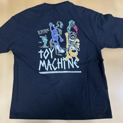 TOY MACHINE Colorful Graphic T-Shirt Black Size 160 Kids