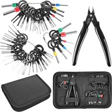 Kikerike Terminal Removal Tool Kit 45 Pcs Depinning Tool Electrical Connector Pi