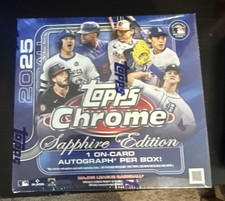 2025 Topps Chrome Baseball Sapphire Edition Hobby Box New Sealed In Hand MLB