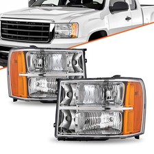 Fit For Gmc Sierra 1500 2500hd 3500hd 2007-2013 Headlights Clear Lens Headlamps Fit For Gmc Sierra 1500 2500hd 3500hd 2007-2013 Headlights Clear Lens Headlamps