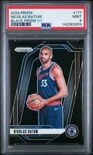 2024 Panini Prizm #177 Nicolas Batum Black Prizms 1/1 PSA 9 Mint