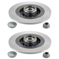 2X SNR Bremsscheiben 290Mm Voll Hinten Passend FÜR Renault Grand ScÉNic MIT