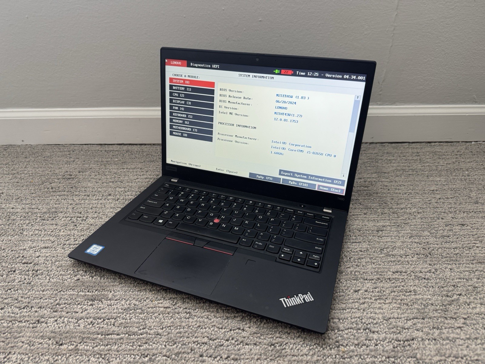 lenovo thinkpad t490, 14-Inch Laptop, with Intel Core i5 8th Gen.