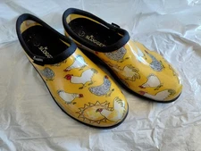 Sloggers - Size 8 - Chicken Pattern - Spring~ MSRP $39.99
