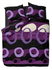 Bettwäsche Schwarz Kreise - 135x200 - 200x200 - Elegante Renforcé - Dutch Design