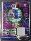 2025 Panini Prizm- Purple Pulsar Prizm Rookie Gear Jaxson Dart (RC)(MEM)PATCH