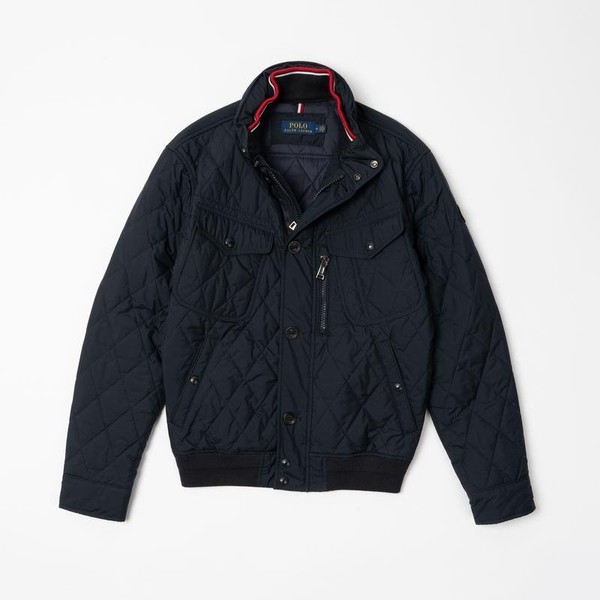 Men Polo Ralph Lauren Jacket Navy Polyester 38 / M