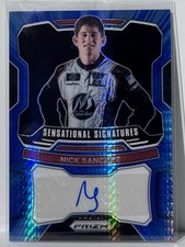 2022 Panini Prizm - Sensational Signatures Nick Sanchez #S-NS Blue & Carolina...