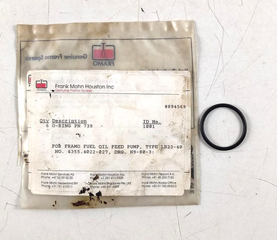 O-Ring Id 4040-701203-16,0 (Id 1001) Für Frank Mohn Framo Pumpe (Packung Mit 5)