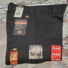 NEW Dickies Mens Size 30x30 Black Regular Straight Cargo Work Pants