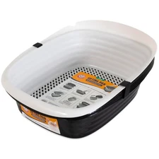 XL Sifting Litter Box with Microban - Sustainable, Easy Clean for Indoor Cats