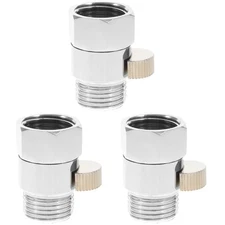  3 Pieces Shower Shut off Valve Button Water Control Outlet Diverter