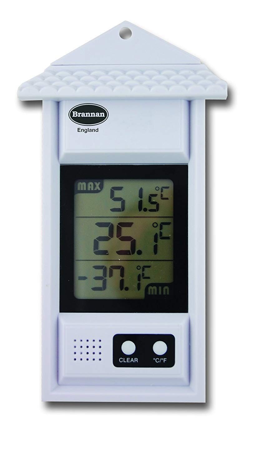 Digital Max Min Greenhouse Thermometer - Monitor Max and Min Temperatures in The