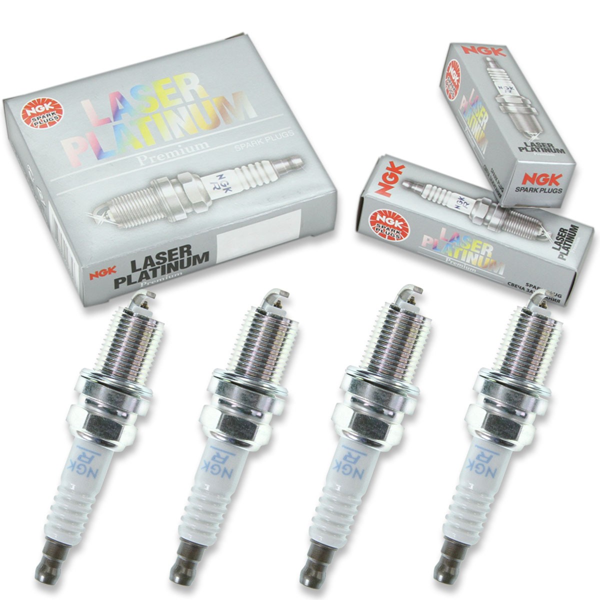 4 pcs NGK Laser Platinum Spark Plugs for 2003-2011 Saab 9-3 2.0L  2.0L L4 - na