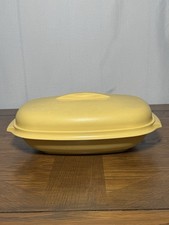 Vintage Tupperware 3 szt. Parowiec Zbieranie złota z tacą parową Ładny