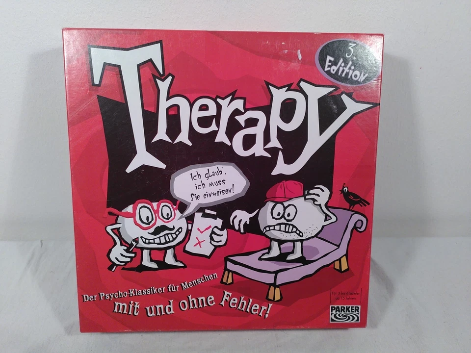 Therapy 3. Edition rot - Brettspiel von  Parker Gesellschaftsspiel komplett - Bild 1 von 4