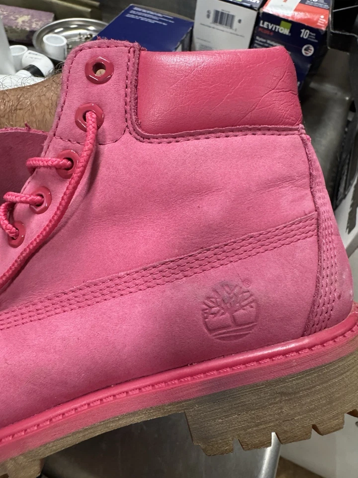 Botas Timberland rosas #botas rosas usadas aproximadamente dos veces. ¡En perfecto estado! Foto 4 de 4