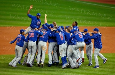 Chicago Cubs Win 2016 World Series Celebration Photo Print Poster Wall Art