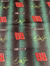 NASCAR Flannel Dale Jr 88 Fabric - 2 Pieces - 30x18  41x18