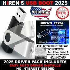 Hiren's Boot 2025 USB PC Repair Recovery  Disk HD Tools Password 2025 Drivers