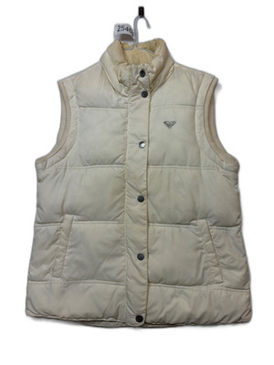 Roxy weiße Damen wattierte Gr. XL Weste Weste Puffer Freizeit Skifahren