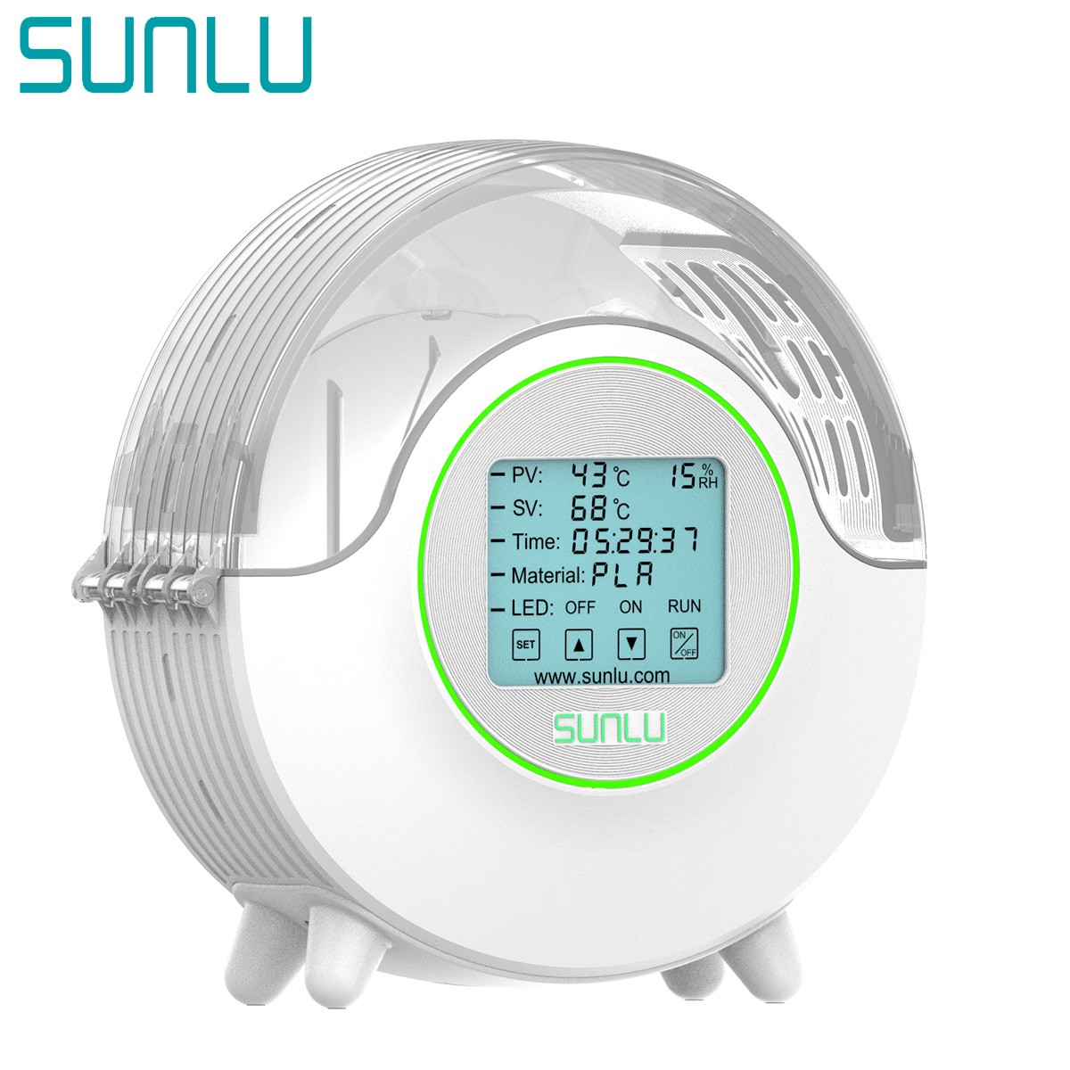 SUNLU S2 3D Drucker Filament Dry Box S2 Weiß,70℃ Max Temp,Mit Fan For PA PLA ABS