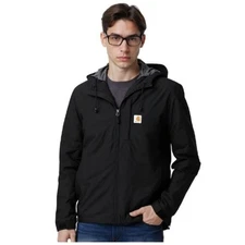 Carhartt Men’s Rain Defender Relaxed Fit Lightweight Jacket – Black ( Small) NWT