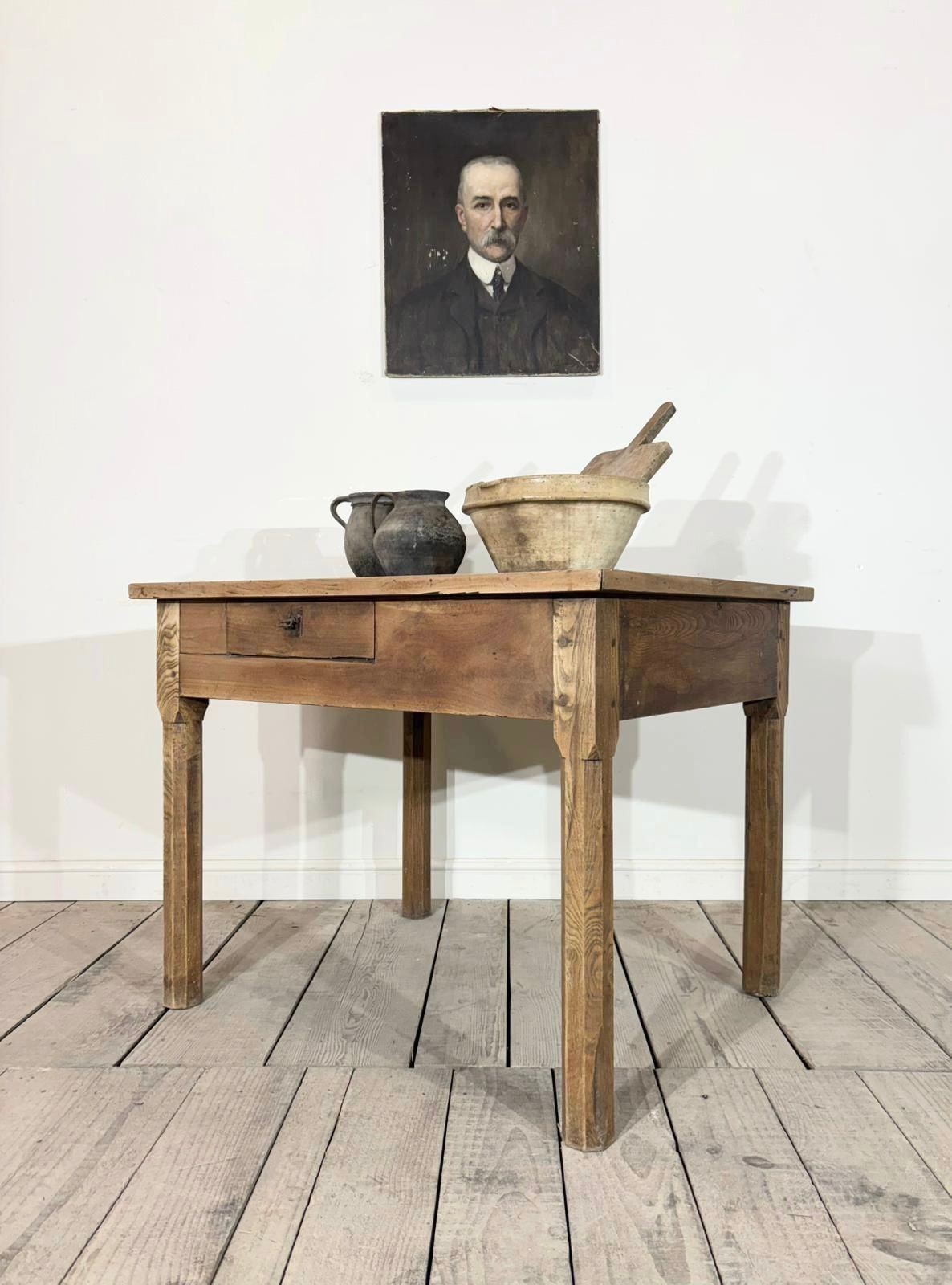 Antique French Country Farmhouse Kitchen Table/Desk