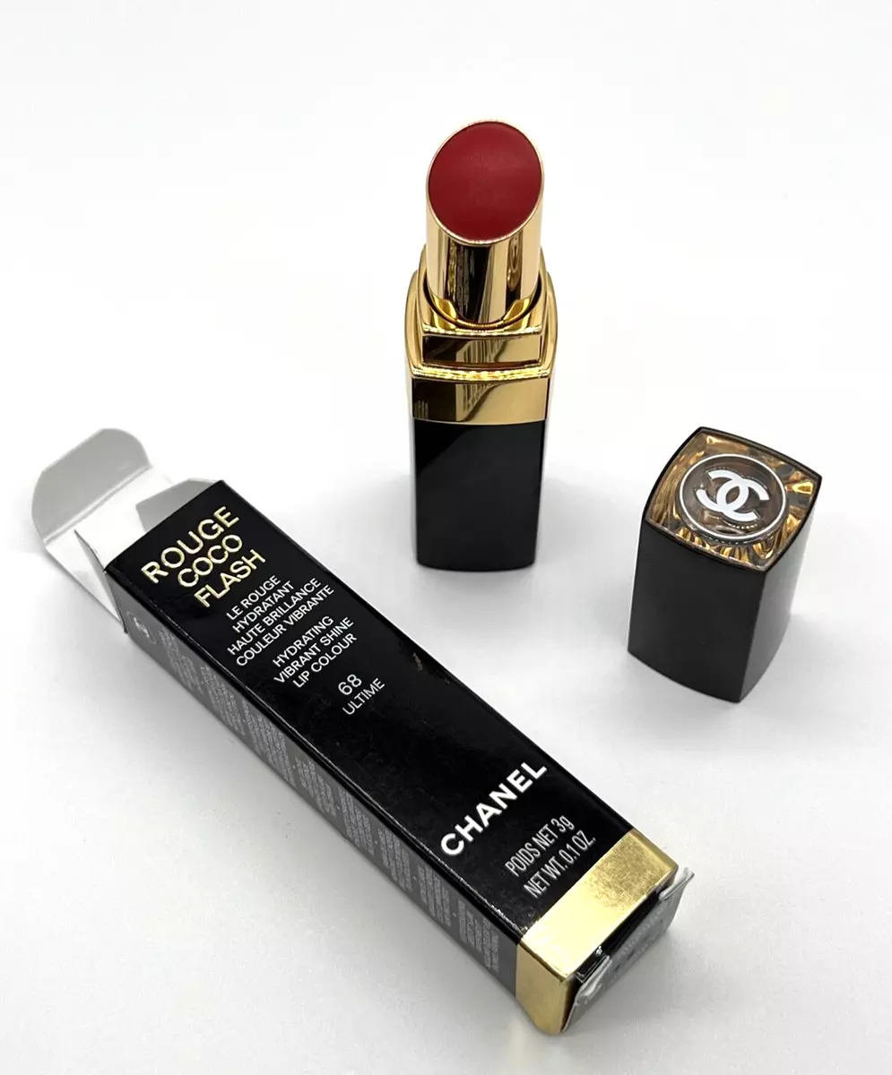 Chanel Rouge Coco Flash - Hydrating Vibrant Shine Lip Color #68 Ultime- NIB