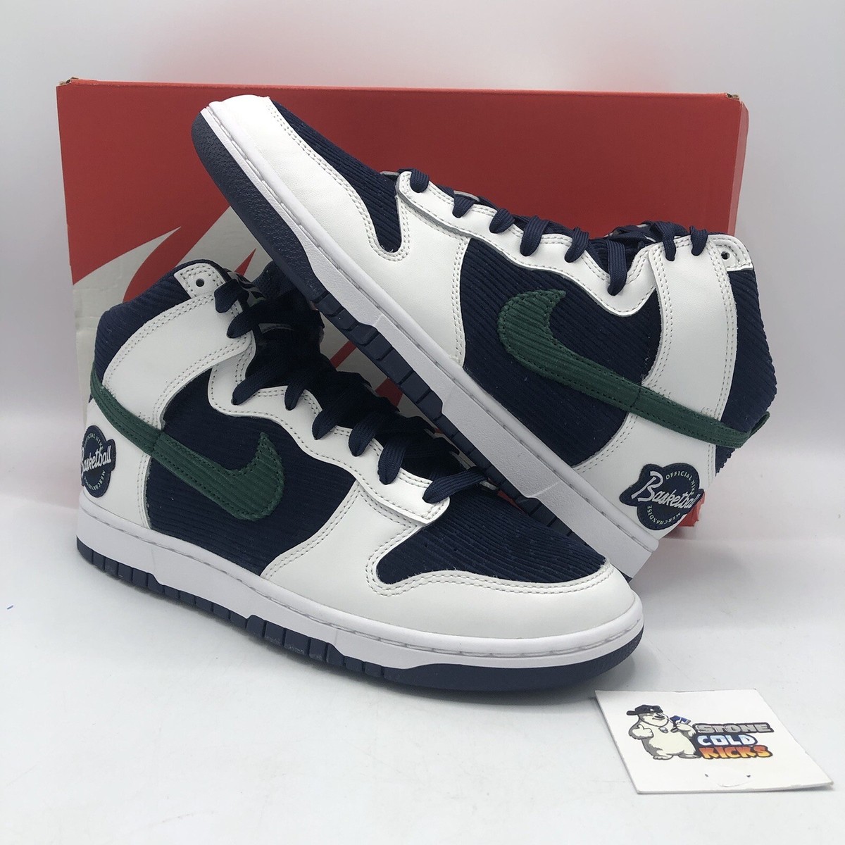Nike Dunk High Premium EMB Sports Specialties White Navy DH0953