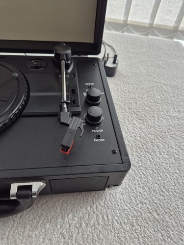 AKAI Portable Vinyl A60011N Record Turntable Player Briefcase Bluetooth - Picture 10 of 20