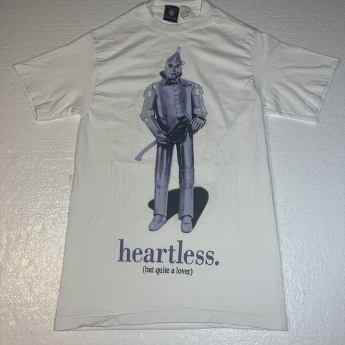 Vintage Heartless Tin Man Wizard of Oz T-Shirt 1997 90s Warner Bros. Größe S