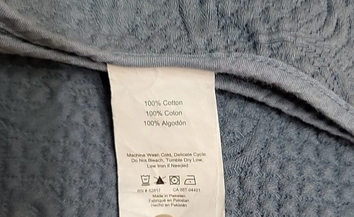 Emboss Calif. King Coverlet + 2 Scallop Edge Shams Preown See All Photos Descrip - Picture 3 of 18