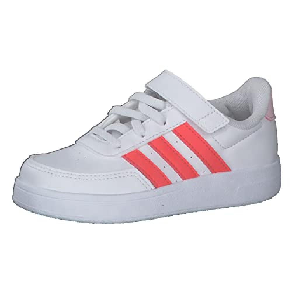 (TG. 38 EU) ADIDAS Breaknet 2.0 El K, Sneaker, Ftwr White/Bright Red/Clear Pink,