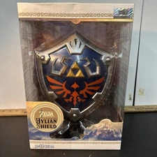 Legend Of Zelda Hylian Shield 12"  Painted Statue First 4 Figure Magnetic Base