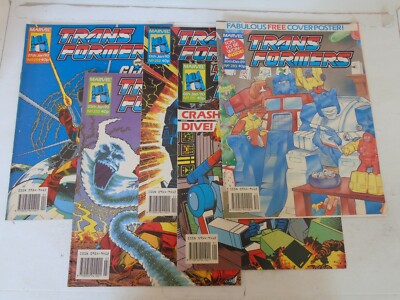 The TRANSFORMERS Comic - 5 Comic JOB LOT - No 250 to 254 - Date 1989 - UK Comic