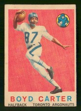 BOYD CARTER 1959 TOPPS CFL 59 NO 68 VGEX          21182