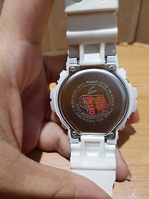 Vintage G-Shock DW-6900CR White Crocodile Gold Button Negative Screen Limited