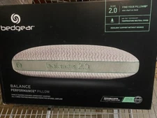 Bedgear Balance Performance Pillow with Dri-Tec, Size 2.0, Removable Cover (NEW)