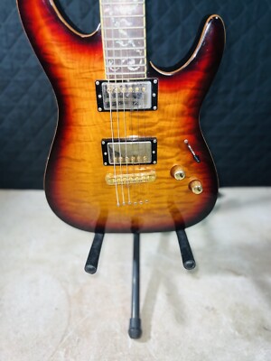 Schecter C-1 Classic 2000's- Antique Amber And VINE INLAY NECK