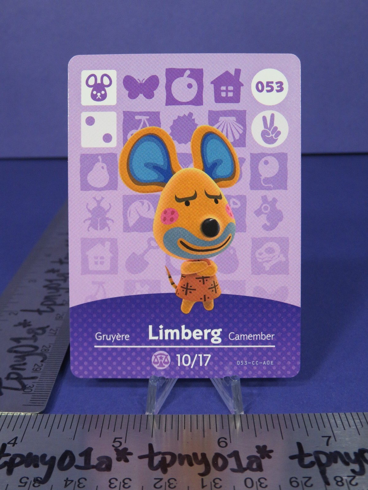 LIMBERG #053 Authentic US Pack Fresh Animal Crossing Series 1 Amiibo Card eSE