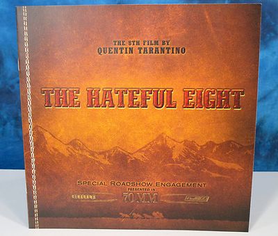 THE HATEFUL EIGHT QUENTIN TARANTINO SPECIAL ROADSHOW ENGAGEMENT 70MM  PROGRAM UK