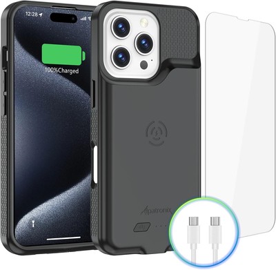 Battery Case for iPhone 16 Pro Portable Strong Slim Protective Extended Charger