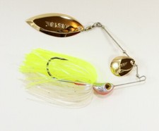 Jenzi Corrigator Pea Cock SL Chartreuse 21G Spinnerbait Predator Lure Wobbler