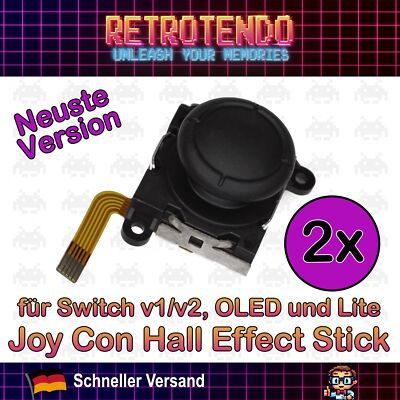 2x Joy Con Analog / Hall Effect Stick Nintendo Switch OLED Lite Thumbstick