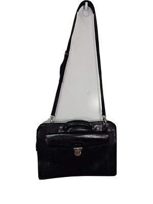 TONY PEROTTI Leather Briefcase Messenger Laptop Shoulder Bag Made in Italy 