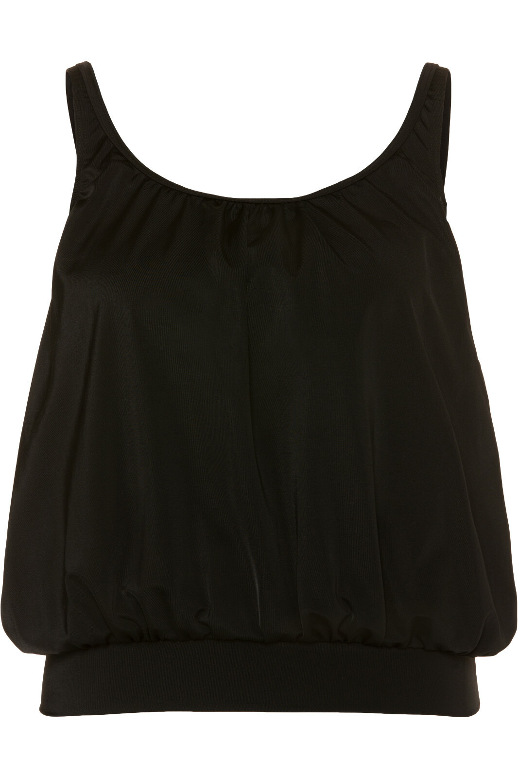 Z7007GOTSW) BWARE DAMEN OVERSIZE TANKINI OBERTEIL SCHWARZ NEU