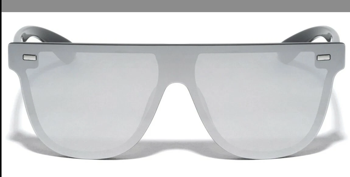 Silver top shield sunglasses